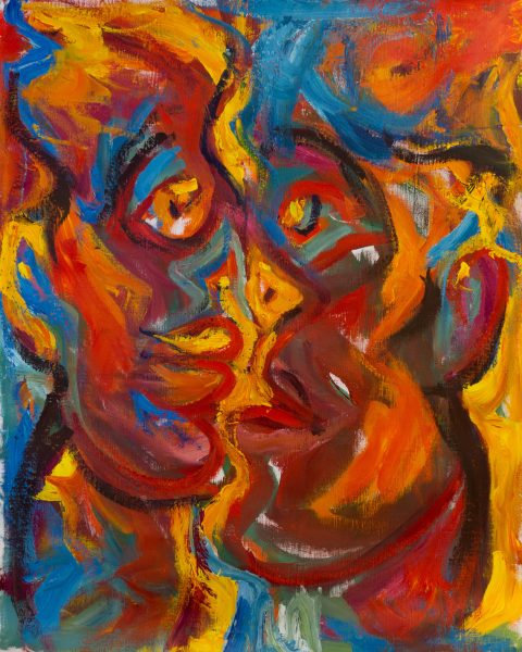 biphasé - 50x65 cm - acrylique sur toile