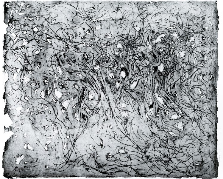 bosqués - gravure, eau forte - 50x65cm