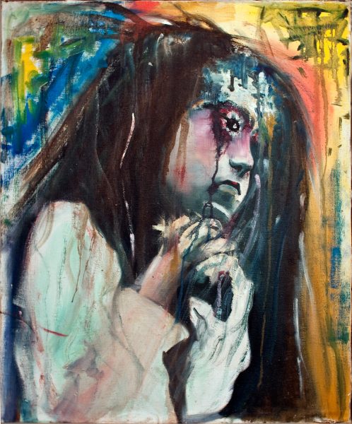 brûlure - 65 cm x 54 cm - huile sur toile