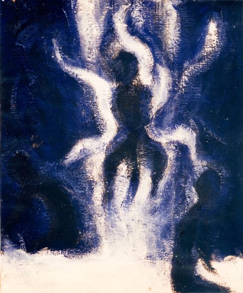 échange deux - 41 cm x 33 cm - acrylique