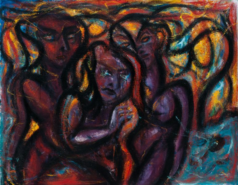 écorcé-  122 cm x 96 cm - acrylique sur toile