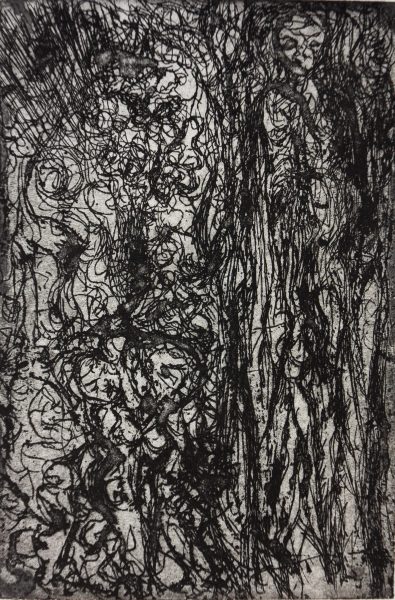 grand arbre - gravure, eau forte - 20x30cm