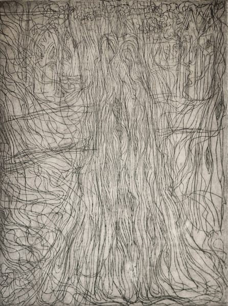 if cathédrale - 30 x 40 cm  - eau forte