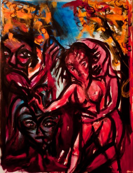 indivis - huile sur toile - 89 cm x 116 cm