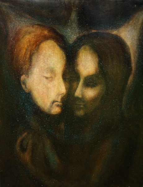Jhem & Shem - 89 cm x 116 cm - huile sur toile