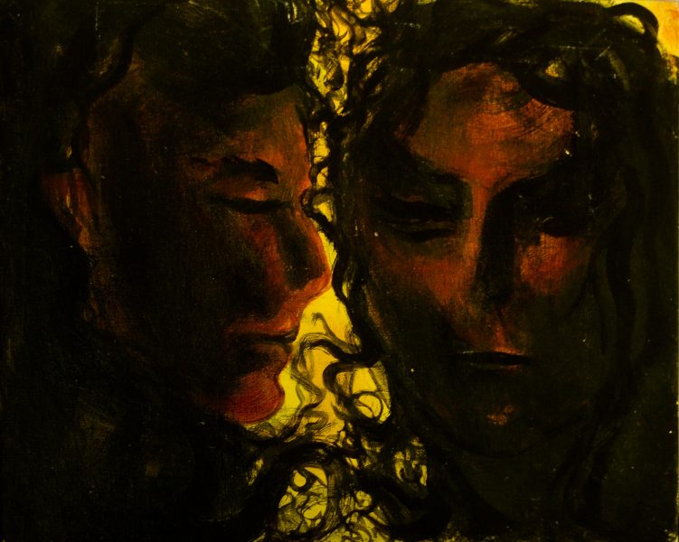 lumières noires - acrylique