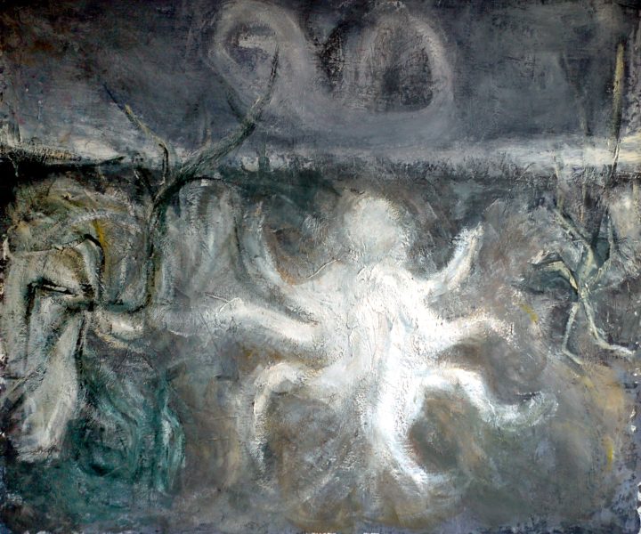 monstre de jardin - acrylique