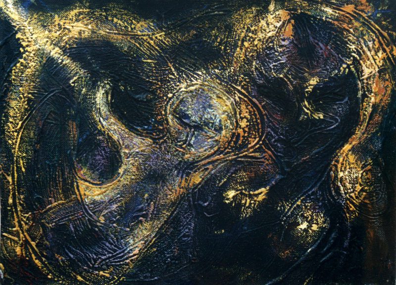 paternité 2 - 33 cm x 24 cm - acrylique sur bois