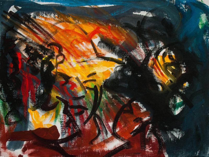 paysage libre - 50 x65 cm - acrylique sur toile