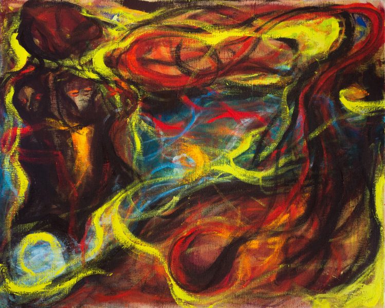 pénombre - 100x81 cm - acrylique sur toile