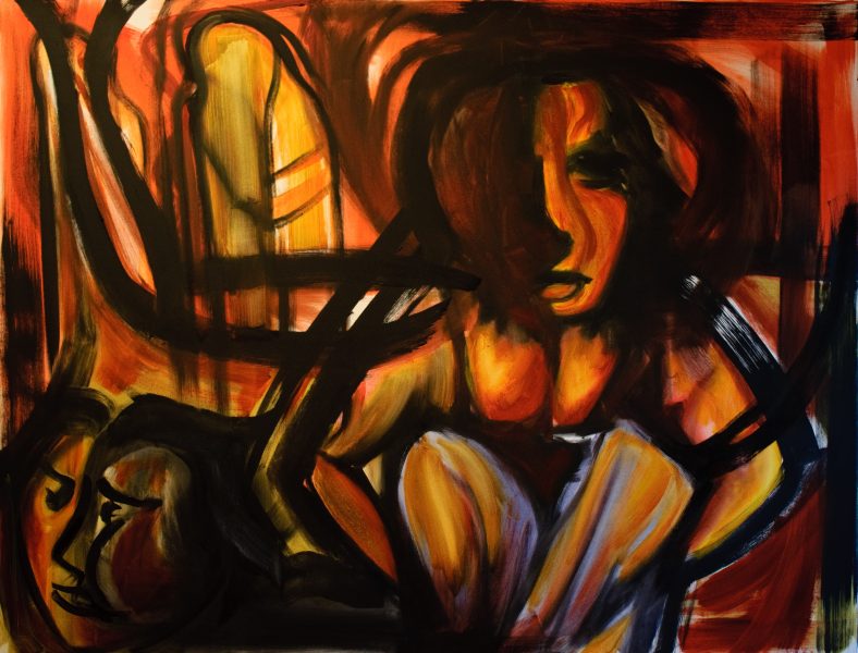 possessive - 130 cm x 97 cm - huile sur toile