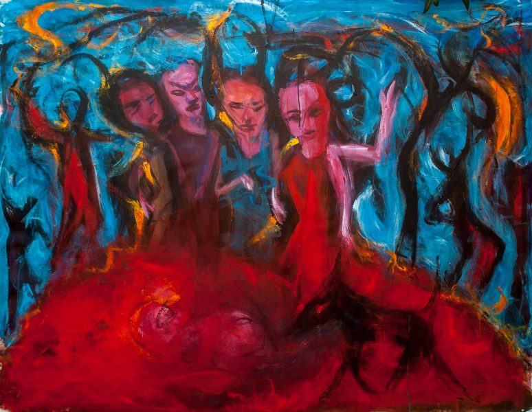 quatuor - 146 cm x 114 cm - acrylique sur toile