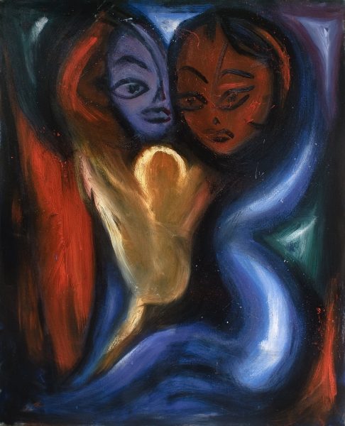 rémanence - 81 cm x 100 cm - huile sur toile