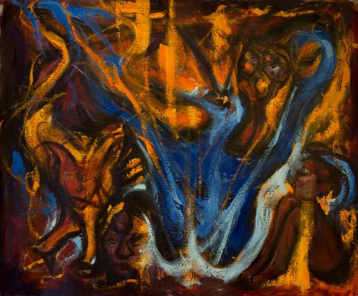 rêve du renard - acrylique sur toile