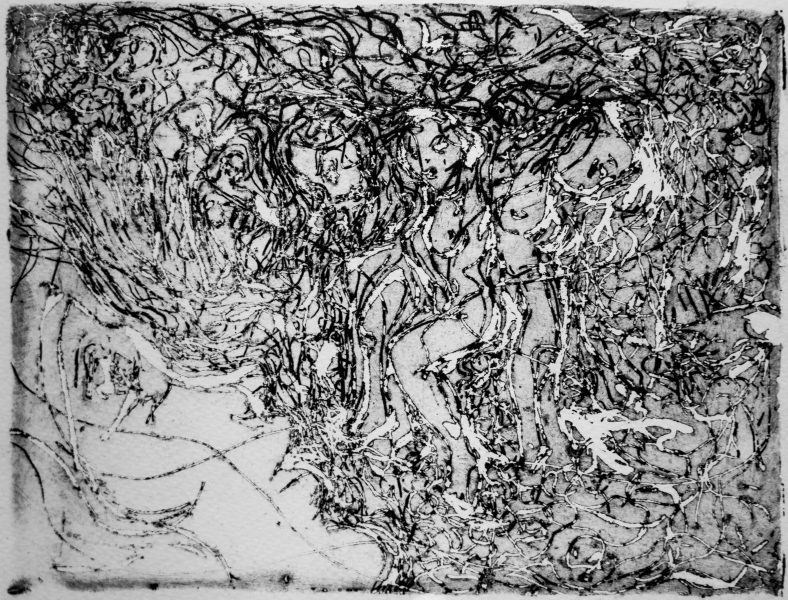 soufflées - gravure, eau forte - 20 x 30 cm