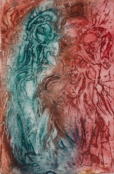 surimposés - 33 cm x 43 cm - gravure, eau forte