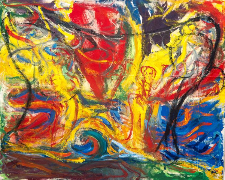 tempête - 100x81 cm - acrylique sur toile