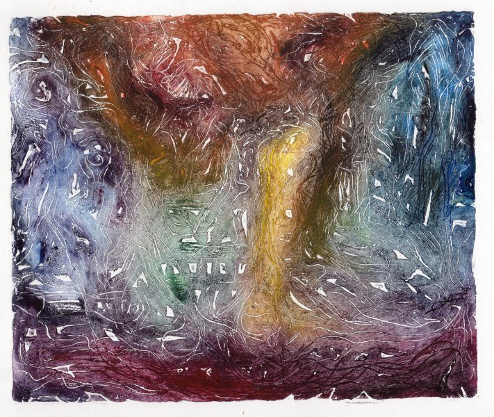 traversée 2 - 28 x 38 cm - eau forte