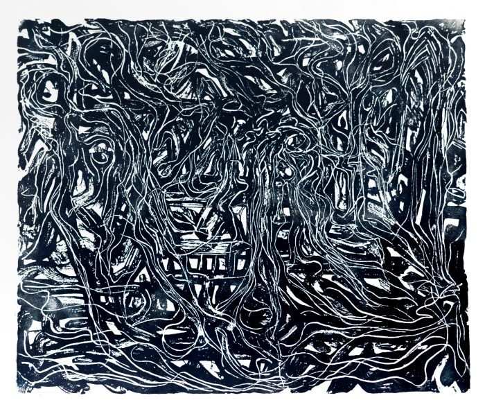 traversée - 28 x 38 cm - eau forte - 150€