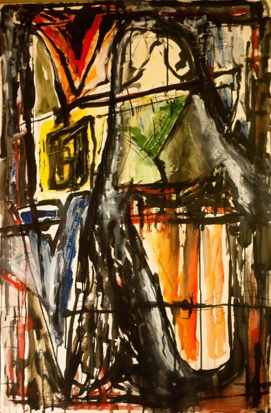 Complexe - 110 cm x 75 cm - acrylique sur papier