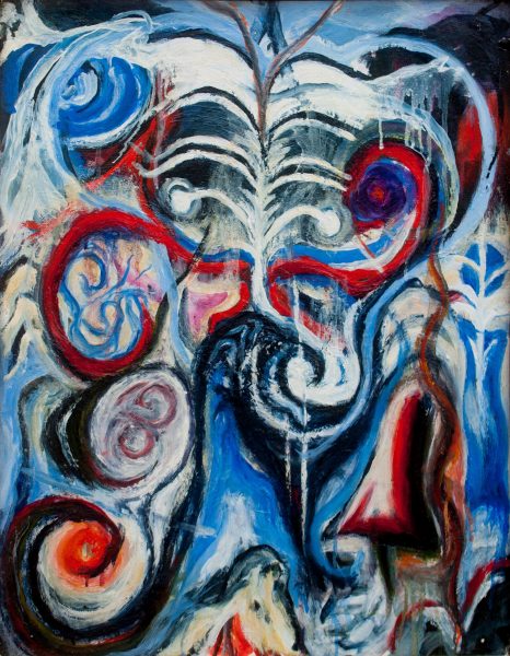 cristaline - 50 cm x 65 cm - huile sur toile