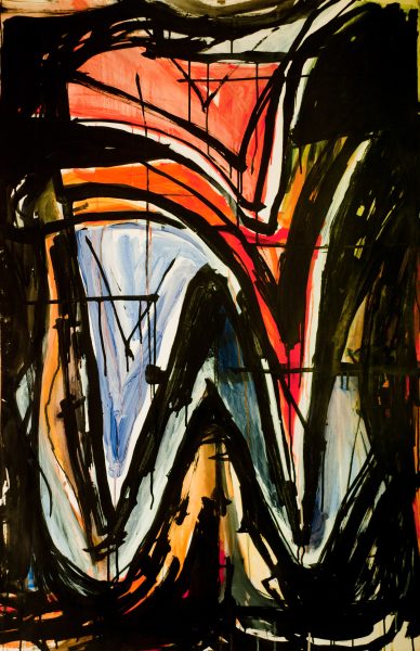 désir - 110 cm x 75 cm - acrylique sur papier