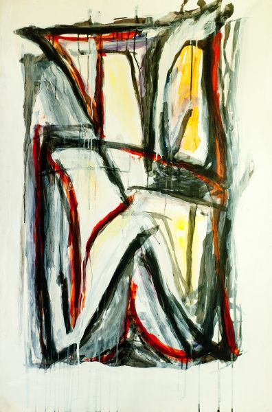 givre - 110 cm x 75 cm - acrylique sur papier