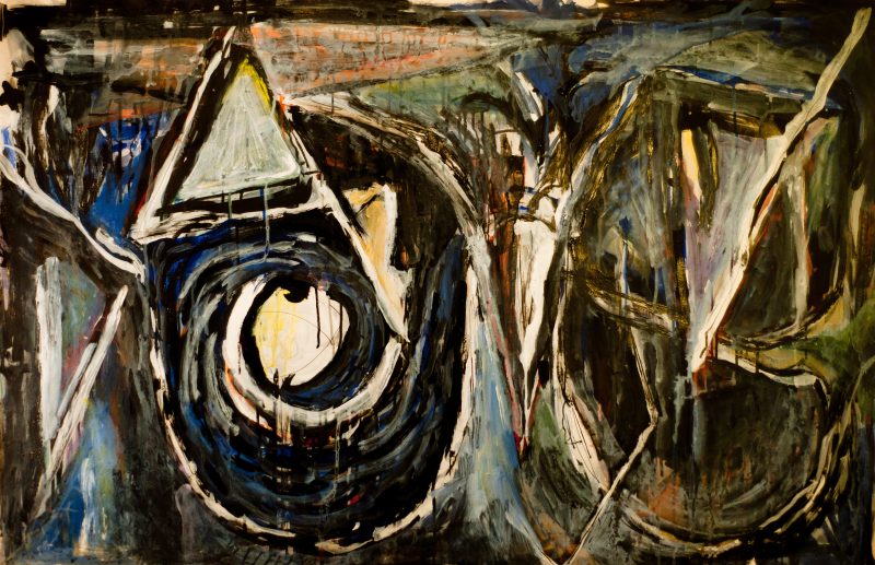 nuit transfigurée - 110 cm x 75 cm - acrylique sur papier